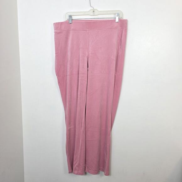 NEW Juicy Couture Pink OG Big Bling Y2K Girly Lounge Velour Track Pants Size XL - Picture 3 of 9